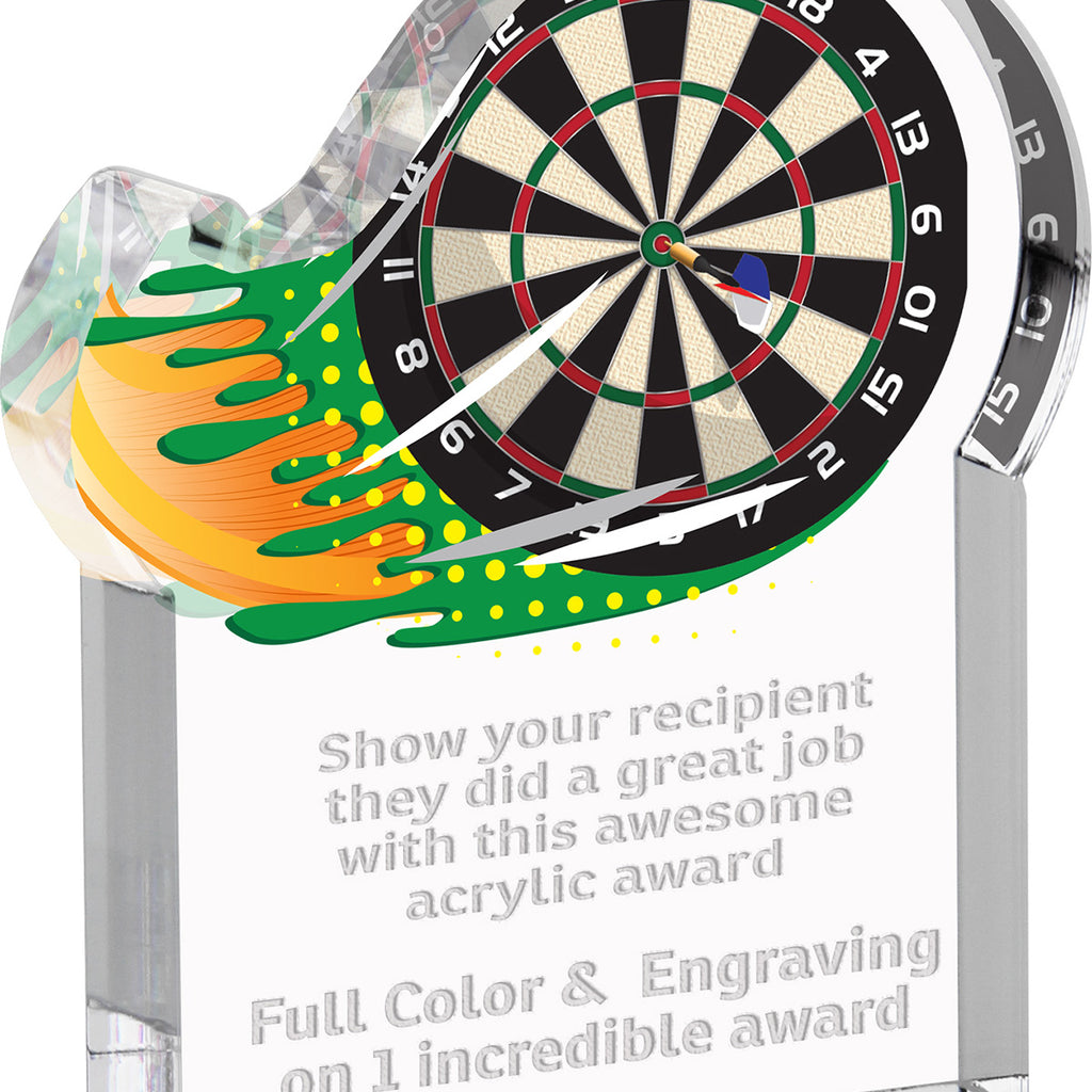 Darts Splatters Acrylic Awards