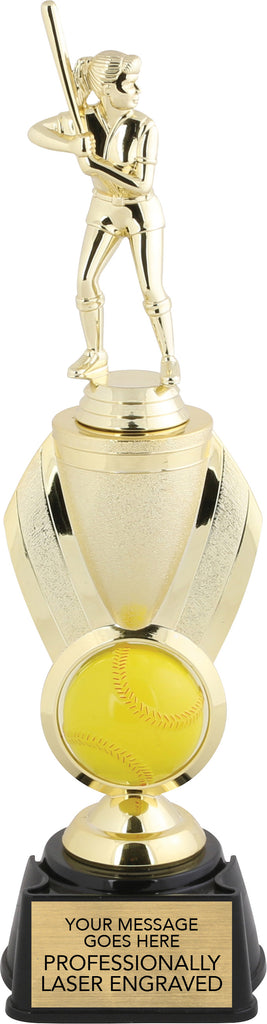 Softball Female Victory Cup Riser Trophy [TPVY-20]