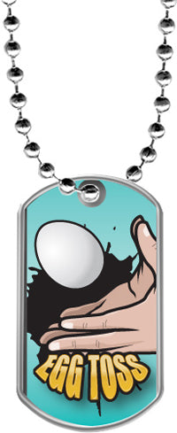 Egg Toss Dog Tags [DTLAM2-EGTS]