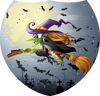 Halloween: Witch and Moon Shield Insert [SH-3715]