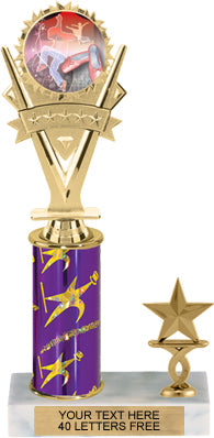 5 Star Victory Single-Trim Insert Holder Trophies