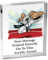 Martial Arts Vibrix Acrylic Award [A45BV-MA]