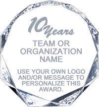 Acrylic Octagon Award [A80-C]
