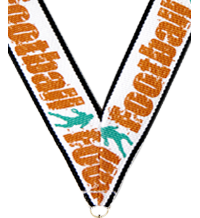 7/8 x 30 in. Football Neck Ribbon [NKRB-1050]