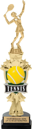 Tennis Shooting Star Sport Riser Trophy [TMSSTR14-TN]