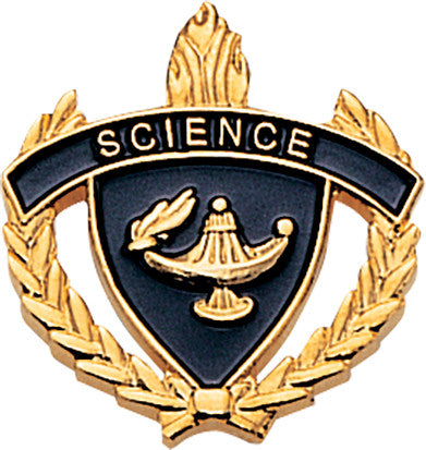Science 3D Enameled Scholastic Pin [PCM-WRT-SE]