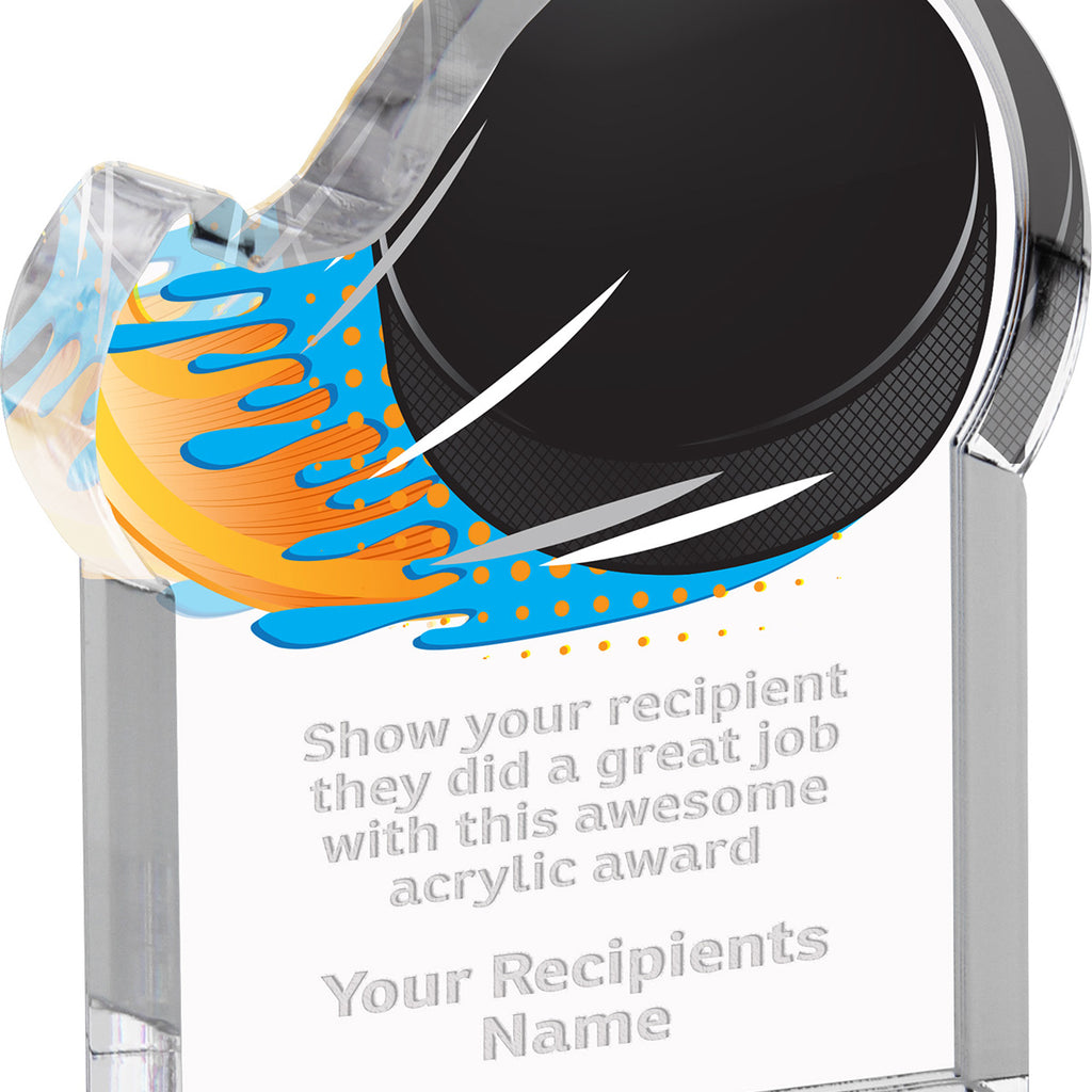 Hockey Splatters Acrylic Awards