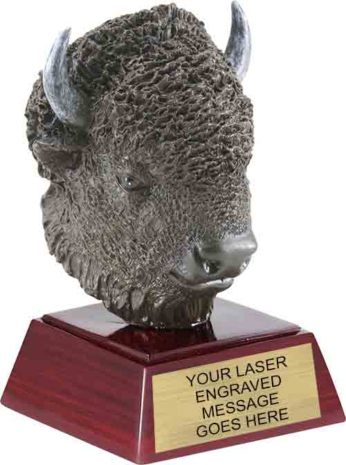 Buffalo Mascot Resin Themes Trophy [S488]