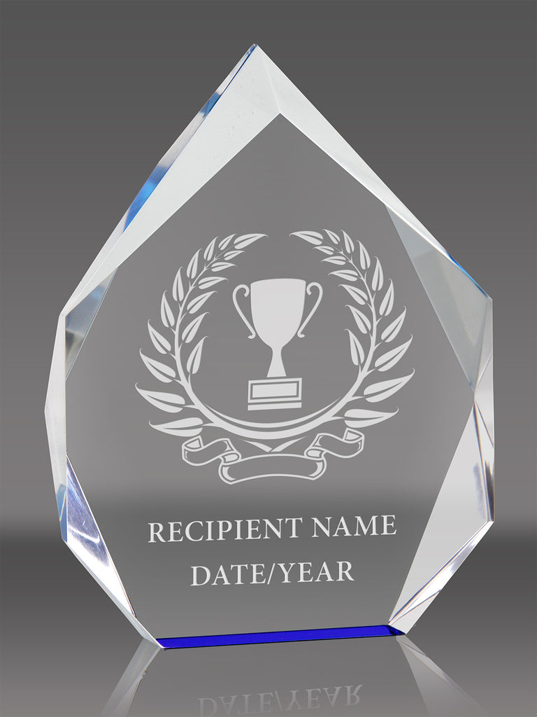 Acrylic Spectra Diamond Award- Blue 6 inch [AP42-BLU-6]