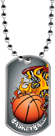 Basketball Dog Tags [DTLAM2-BK]