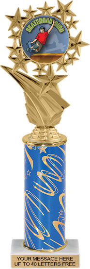 Star Frame Color Insert Trophy w/ Column [Ti12-C96]