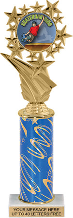 Star Frame Color Insert Trophy w/ Column [Ti12-C96]