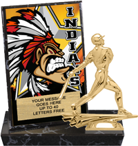 Indians Mascot Billboard Plaque [PBB6-MSCT-IND]