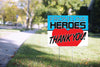 Frontline Heroes Heart Yard Sign - 24 x 18 inch [YS2418-CRNV-HRT]