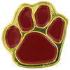 Burgandy Enameled Paw Print Pin [PCM-PAW-BRG]