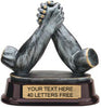 Arm Wrestling Pewter Finish Resin Trophy [SGRAW]