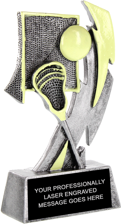 Lacrosse Glow Lightning 6" Resin Trophy [RCGLO-6-LC]