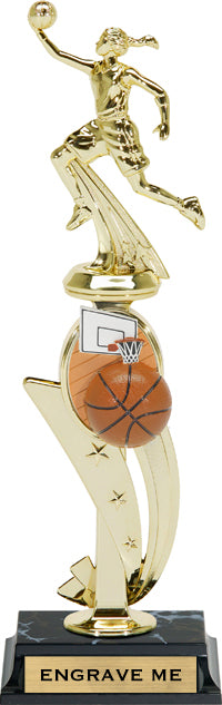 Basketball Color Scene Trophy - Female [TSPB-BKF]