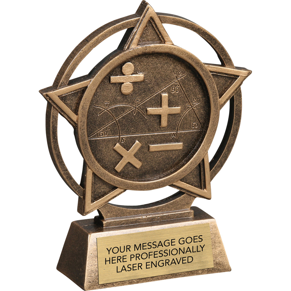 Math Orbit - 4.5" Resin Sculpture Trophy [RPORB-MT]