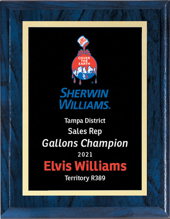 Full Color Full Plate Plaque - 7x9 inch [PM21-7X9-FC]