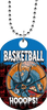 Basketball Zombie Monster Dog Tag [DTXL-BK-ZMB]