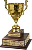 Gold Metal Cup Twin Tier Perpetual Trophy [TPP2L-8631]