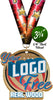 Custom Color Wood Medal- 3.75 inch [MXWM375]