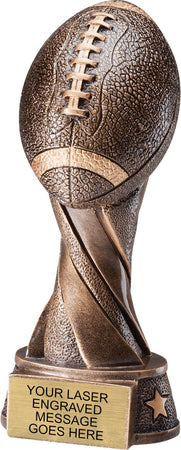 Spiral Football Resin Trophy [RFBSPRL-7]