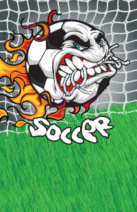 Soccer- Flame Plaque Insert [BBP-1664]