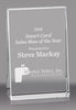 Crystal Vertical Wedge Award - 6 inch [CYRWG-6-X]