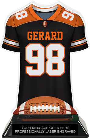 Football Jersey Colorix-T Acrylic Trophy- Orange [TACR7-JSY-FB-ORG-Q]