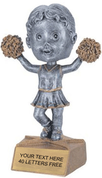 Cheer Bobblehead Jr. Resin Trophy [BHJR-CH]