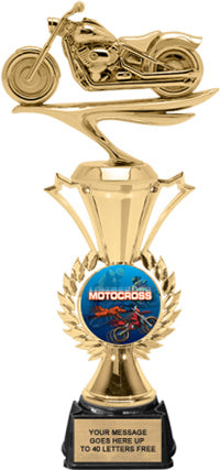 Dirt Bike Insert Holder Radiance Riser Trophy [TPWSBR-i-DB]