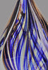 Teardrop-Shaped Art Glass with Sapphire & Bronze Highlights [AGM45]