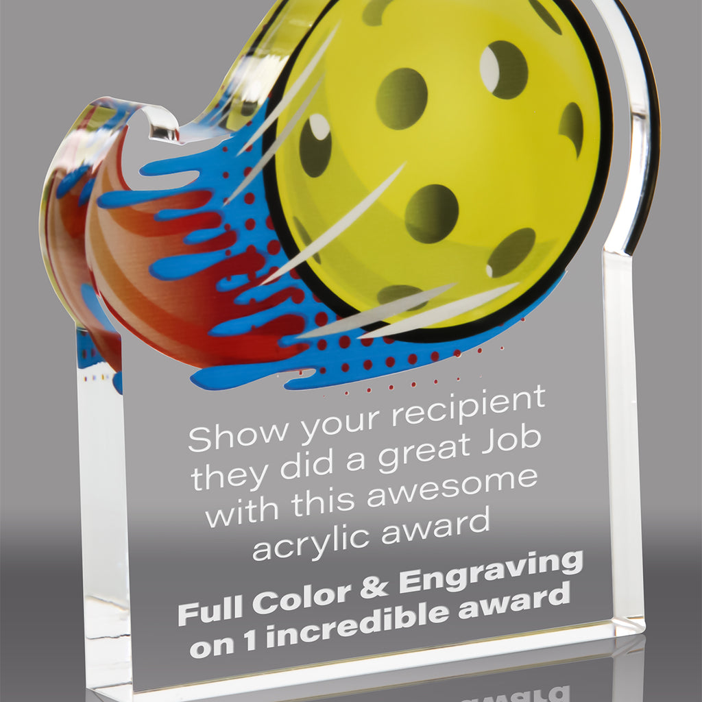 Pickleball Splatters Acrylic Awards