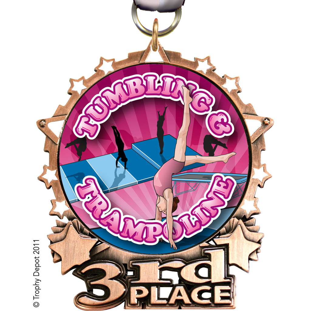 3rd Place 3" Star Frame Insert Medal - TD Exclusive! [MPSTR-3RD]