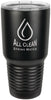 Polar Camel 30 oz. Ringneck Matte Black Vacuum Insulated Tumbler w/Clear Lid [TVIJ302]