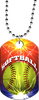 Softball Lightning Monster Dog Tag [DTXL-SB-LGT]