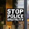 Stop Police Brutality Vinyl Sticker - 6 x 4.5 inch [STK-BLM-SPB]