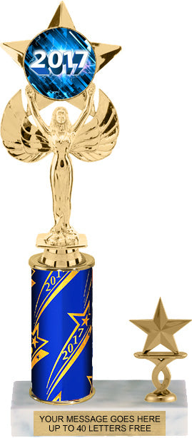 Winged Star Victory Single-Trim Insert Holder Trophies