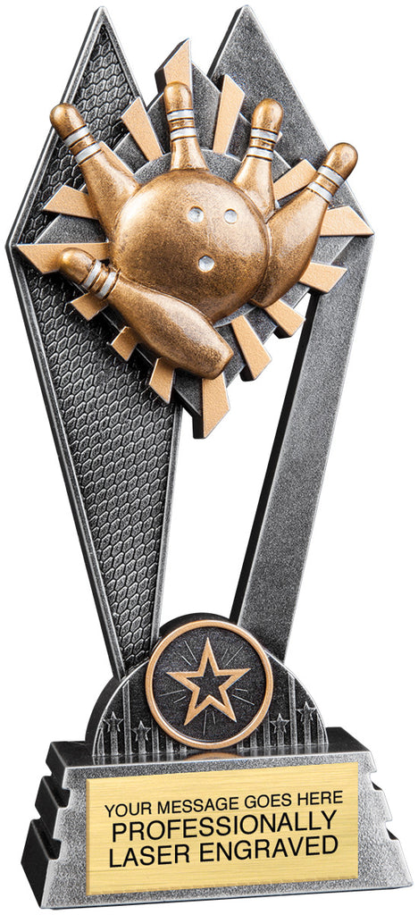 Bowling Sun Ray Trophy - 8 inch [RJSR-8-BW]