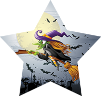 Halloween - Witch & Moon Star Insert [ST-3685]