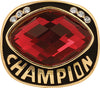 Red Cut Glass Champion Ring- Gold [RNGJ6-RED-G]