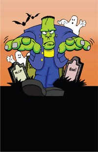 Halloween- Frankenstein Plaque Insert [BBP-1328]