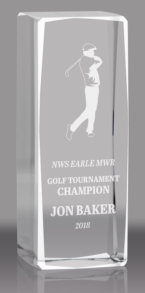 Optical Crystal Block Award - 5.25 inch [CCLBK-5]