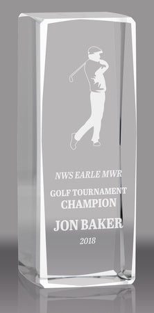 Optical Crystal Block Award - 5.25 inch [CCLBK-5]