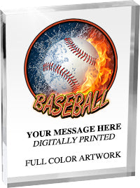 Baseball Vibrix Acrylic Award [ACB68V-BS]