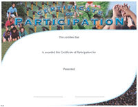 Full Color Certificates: Participation  [CCT120]