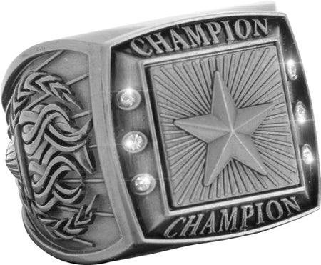 Championship Ring with Activity Insert- Star Silver [RGSJ-S-CHMP-STR]
