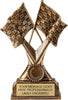 Racing Checkered Flag Resin Trophy [RRCF7]